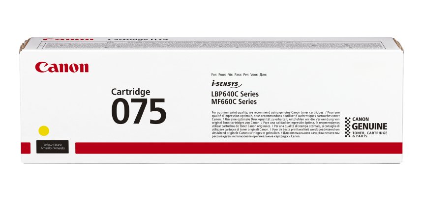 Canon 075 Cartouche de toner 1 pièce(s) Original Jaune