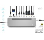 i-tec USB-C Metal Ergonomic 3x 4K Display Docking Station with Power Delivery 100 W + Universal Charger 100 W