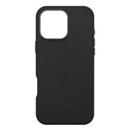 OtterBox Symmetry Series Cactus Leather pour MagSafe pour iPhone 16 Pro Max, Noir Ash