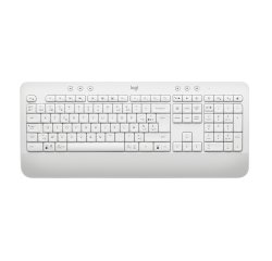 Logitech 920-011029 clavier Souris incluse Bureau Bluetooth AZERTY Belge Blanc