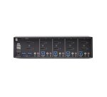 StarTech.com Switch KVM 4 Ports DisplayPort pour Deux Moniteurs, KVM 4K 60Hz, 2 Ports USB 5Gbps, 2 Ports USB 2.0 HID, Commutateur KVM avec Commutation par Touches et Boutons, Conforme TAA - Audio 3,5 mm, HDCP