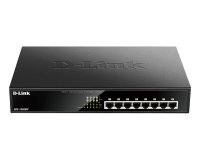 D-Link DGS-1008MP switch No administrado Gigabit Ethernet (10/100/1000) Energía sobre Ethernet (PoE) 1U Negro