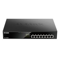 D-Link DGS-1008MP No administrado Gigabit Ethernet (10/100/1000) Energía sobre Ethernet (PoE) 1U Negro