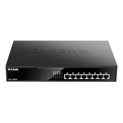 D-Link DGS-1008MP switch No administrado Gigabit Ethernet (10/100/1000) Energía sobre Ethernet (PoE) 1U Negro