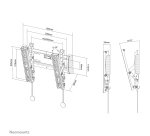 Neomounts NM-W125BLACK Support pour écran mural 10-40" - inclinable