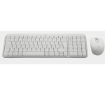 Logitech MK250 Compact Bluetooth Wireless Combo teclado Ratón incluido Universal RF Wireless + Bluetooth QWERTY Español Blanco