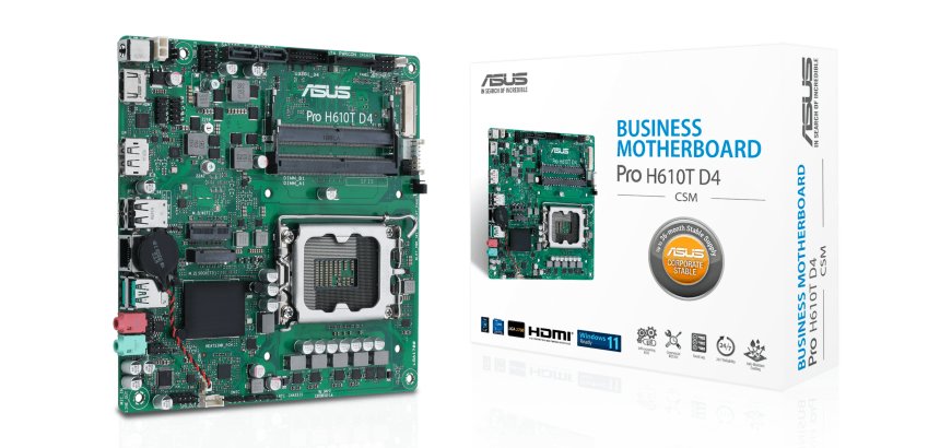 ASUS Pro H610T D4-CSM Intel H610 LGA 1700 mini ITX