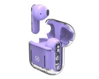 Celly SHEER Headset True Wireless Stereo (TWS) In-ear Calls/Music Transparent, Violet