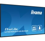 iiyama LH6560UHS-B2AG Écran d'affichage dynamique Carte A numérique 163,8 cm (64.5") LED Wifi 500 cd/m² 4K Ultra HD Noir Intégré dans le processeur Android 11 24/7