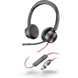 Poly Auriculares estéreo Blackwire 8225 USB-C + Adaptador USB-C/A