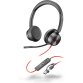 POLY Micro-casque Blackwire 8225 stéréo USB-C + adaptateur USB-C/A