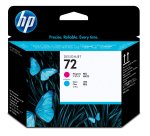HP 72 tête d'impression cyan et magenta