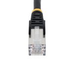 StarTech.com 7m CAT6a Ethernet Kabel, Zwart, Low Smoke Zero Halogen (LSZH), 10GbE 500MHz 100W PoE++ Snagless RJ-45 S/FTP Netwerk Patch Kabel met Trekontlasting, Fluke Tested/ETL
