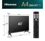 Hisense 40A4N 101,6 cm (40") Full HD Smart TV Wifi Negro 200 cd / m²