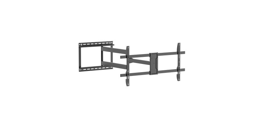AISENS Soporte Pro Giratorio, Inclinable y Nivelable para Monitor/TV 50kg de 43"-80", Negro