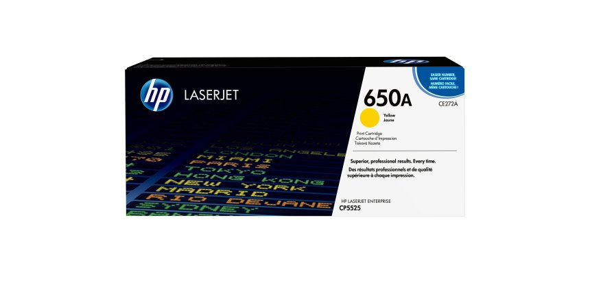 HP 650A - geel - origineel - LaserJet - tonercartridge (CE272A)
