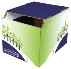 Collecteur fellowes bankers box carton 400x420x550mm
