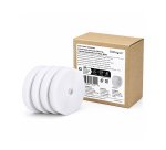 StarTech.com Lot de 4 Rouleaux de Ruban Auto-Agrippant de 4,6m, Largeur 12mm, Blanc, Attaches de Câbles Réutilisables à Découper sur Mesure, Ruban de Fixation, Gaines en Tissu Réglables, Rouleaux en Vrac