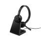 Jabra Evolve 65 TE Auriculares Inalámbrico y alámbrico Diadema Oficina/Centro de llamadas USB tipo A Bluetooth Base de carga Negro