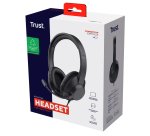 Trust Ayda Max Casque Avec fil Arceau Bureau/Centre d'appels Noir