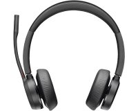 Poly Auriculares Voyager 4320-M con certificación para Microsoft Teams + llave BT700 + soporte de carga