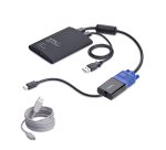 StarTech.com Adaptateur de PC Portable pour Crash Cart, Console KVM USB/VGA/Mini DisplayPort, Transfert de Fichiers et Capture Vidéo, Conforme TAA