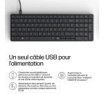 HP EliteBoard G1a Next Gen AI PC Copilot+ PC AMD Ryzen AI 5 330 16 Go DDR5-SDRAM Windows 11 Pro Noir