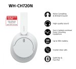 Sony WH-CH720 Auriculares Inalámbrico y alámbrico Diadema Llamadas/Música USB Tipo C Bluetooth Blanco