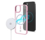 Celly Magmatt custodia per cellulare 17 cm (6.7") Cover Rosa, Trasparente