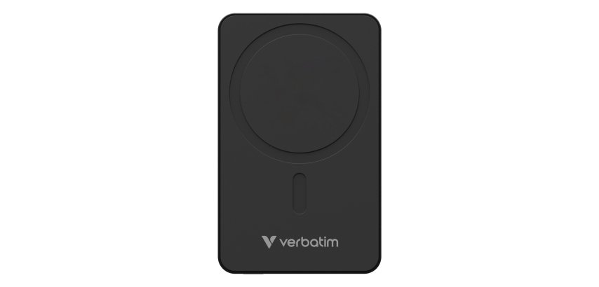 Verbatim Charge 'n' Go Essentials Magnetic Wireless Power Bank 5000 mAh Black