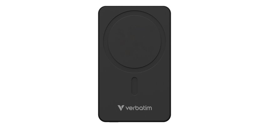 Verbatim Charge 'n' Go Essentials Magnetic Wireless Power Bank 5000 mAh Black