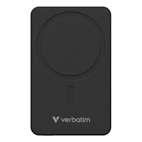 Verbatim Charge 'n' Go Essentials Magnetic Wireless Power Bank 5000 mAh Black