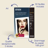 Epson Papier photo A4 mat Archival 189 g/m2, 50 feuilles