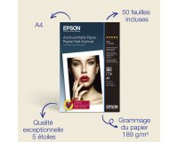Epson Papier photo A4 mat Archival 189 g/m2, 50 feuilles
