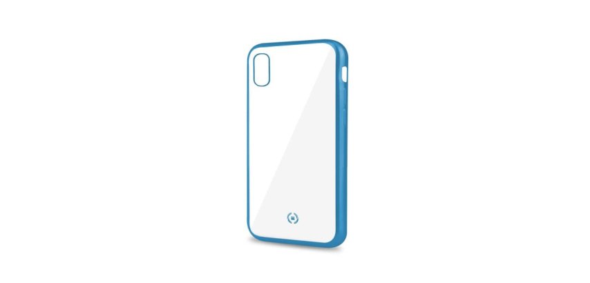 Celly Laser Matt custodia per cellulare 15,5 cm (6.1") Cover Trasparente, Blu