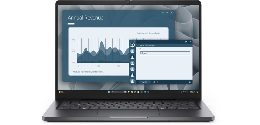 DELL Pro 14 PC14255 AMD Ryzen™ 5 220 Ordinateur portable 35,6 cm (14") Full HD+ 16 Go DDR5-SDRAM 512 Go SSD Wi-Fi 6E (802.11ax) Windows 11 Pro Noir Français