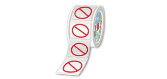 Brother LTZ12050FBAN cinta para impresora de etiquetas Rojo sobre blanco