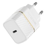 OtterBox EU Wall Charger 20W - 1X USB-C 20W USB-PD, Cloud Dust White