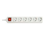 Lindy Multiprise 6 prises Schuko avec interrupteur
