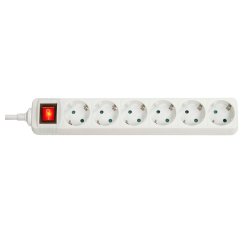 Lindy Multiprise 6 prises Schuko avec interrupteur