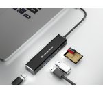 Conceptronic DONN08B base para portátil y replicador de puertos USB 3.2 Gen 1 (3.1 Gen 1) Type-C Negro
