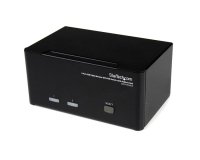 StarTech.com Switch Commutateur KVM USB 2 ports Sortie Vidéo DVI, Audio HUB USB 2.0 3 Écrans - 2 PC