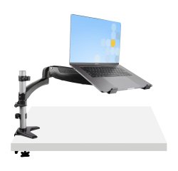 StarTech.com Supporto per PC portatile o monitor singolo da 34" (8Kg) articolato - Staffa per ripiano per laptop - Braccio porta monitor/notebook ergonomico