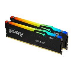 Kingston Technology FURY Beast 128GB 5600MT/s DDR5 CL36 DIMM (Kits de 2) RGB