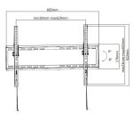 Equip 650334 Soporte de pared para TV de perfil bajo de 37"-75