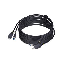 StarTech.com Câble KVM HDMI de 3 m et USB 5Gbps, 4K 60Hz, Câble Combo HDMI 2.0 et USB pour Commutateurs/Switchs KVM
