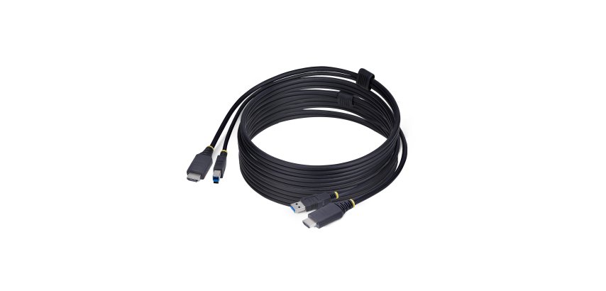 StarTech.com Câble KVM HDMI de 3 m et USB 5Gbps, 4K 60Hz, Câble Combo HDMI 2.0 et USB pour Commutateurs/Switchs KVM