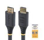 StarTech.com Câble HDMI Haut Débit Actif de 15m, 4K 60Hz/1440p 144Hz, HDR10/HDCP 2.2/ARC, 18Gbps, Cordon HDMI, UHD HDMI 2.0 pour TV/Moniteur/Écran, Gaine TPE