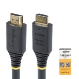 StarTech.com Câble HDMI Haut Débit Actif de 15m, 4K 60Hz/1440p 144Hz, HDR10/HDCP 2.2/ARC, 18Gbps, Cordon HDMI, UHD HDMI 2.0 pour TV/Moniteur/Écran, Gaine TPE