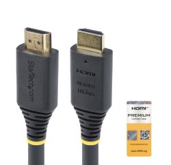 StarTech.com Cable HDMI Activo de Alta Velocidad de 10m - 4K 60Hz/1440p 144Hz - HDR10/HDCP 2.2/ARC - 18Gbps - Cable UHD - Cable HDMI 2.0 - Recubrimiento de TPE